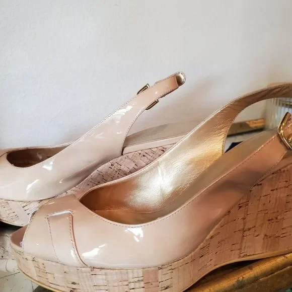 Stuwart Weitzman wedge nude patent - Picture 5 of 12